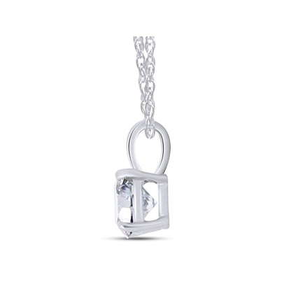2.00 CTW Lab-Created Moissanite Solitaire Pendant Necklace