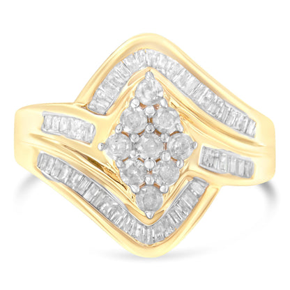 Princess Diamond Cluster Stacker Ring