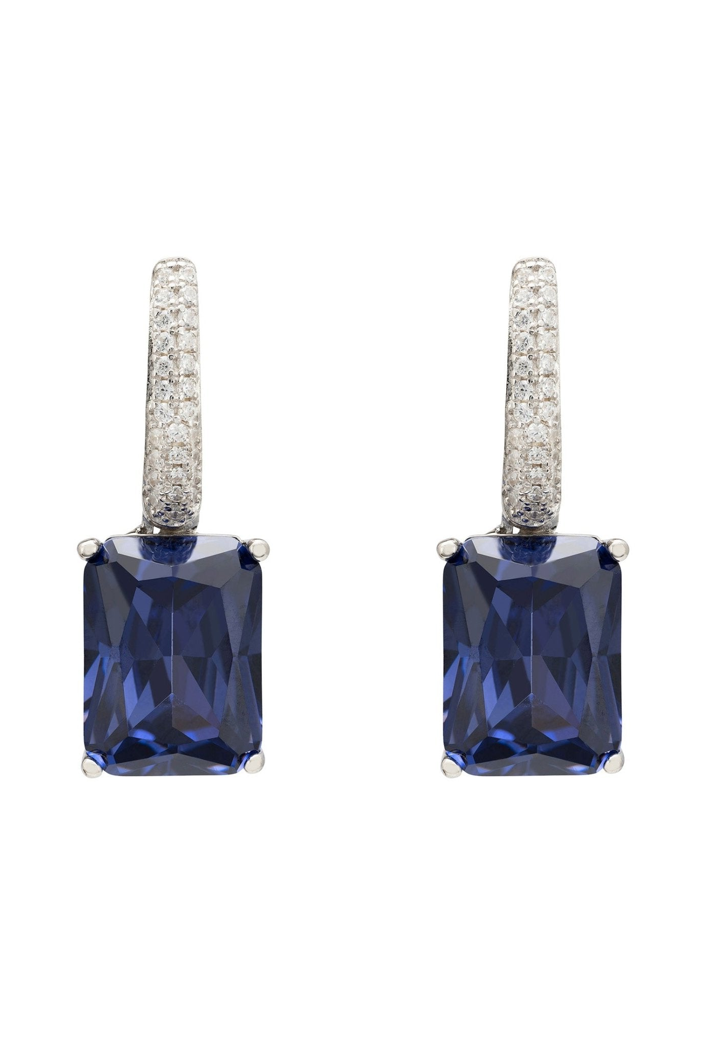 Silver Tanzanite Drop Earrings