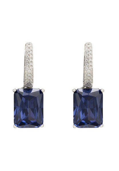 Silver Tanzanite Drop Earrings