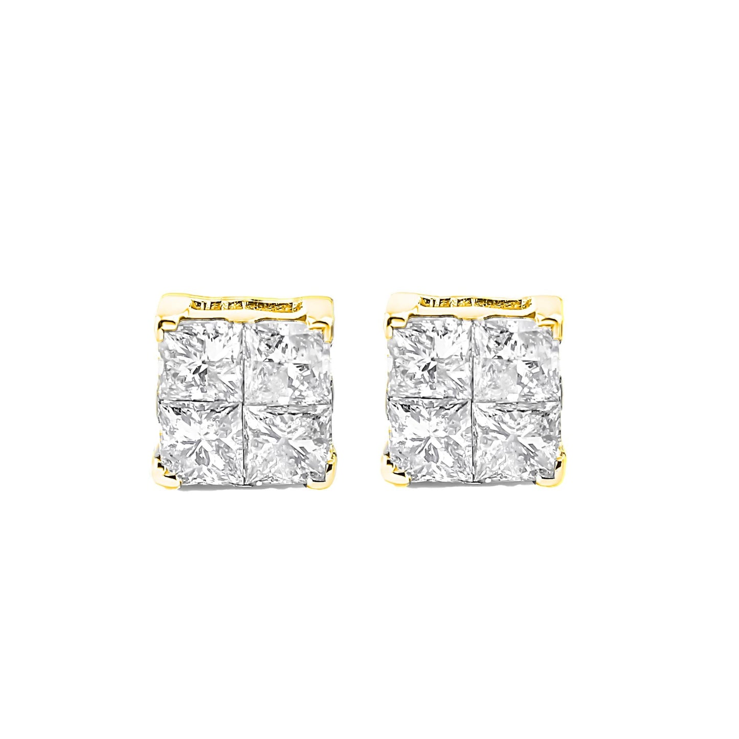 Princess-Cut 1 ct. Diamond Stud Earrings