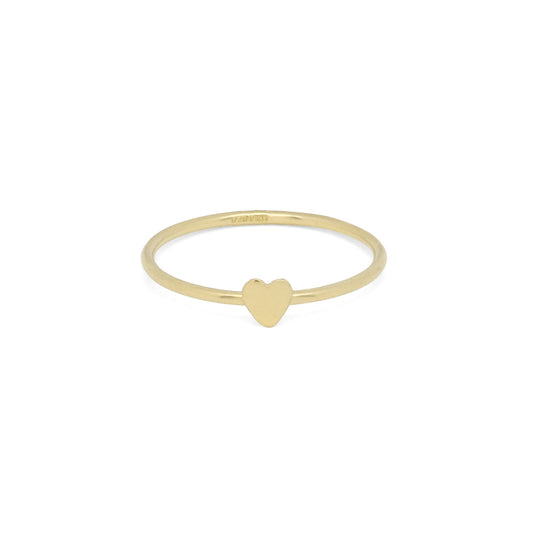 Heart Ring in Gold – Stackable and Elegant