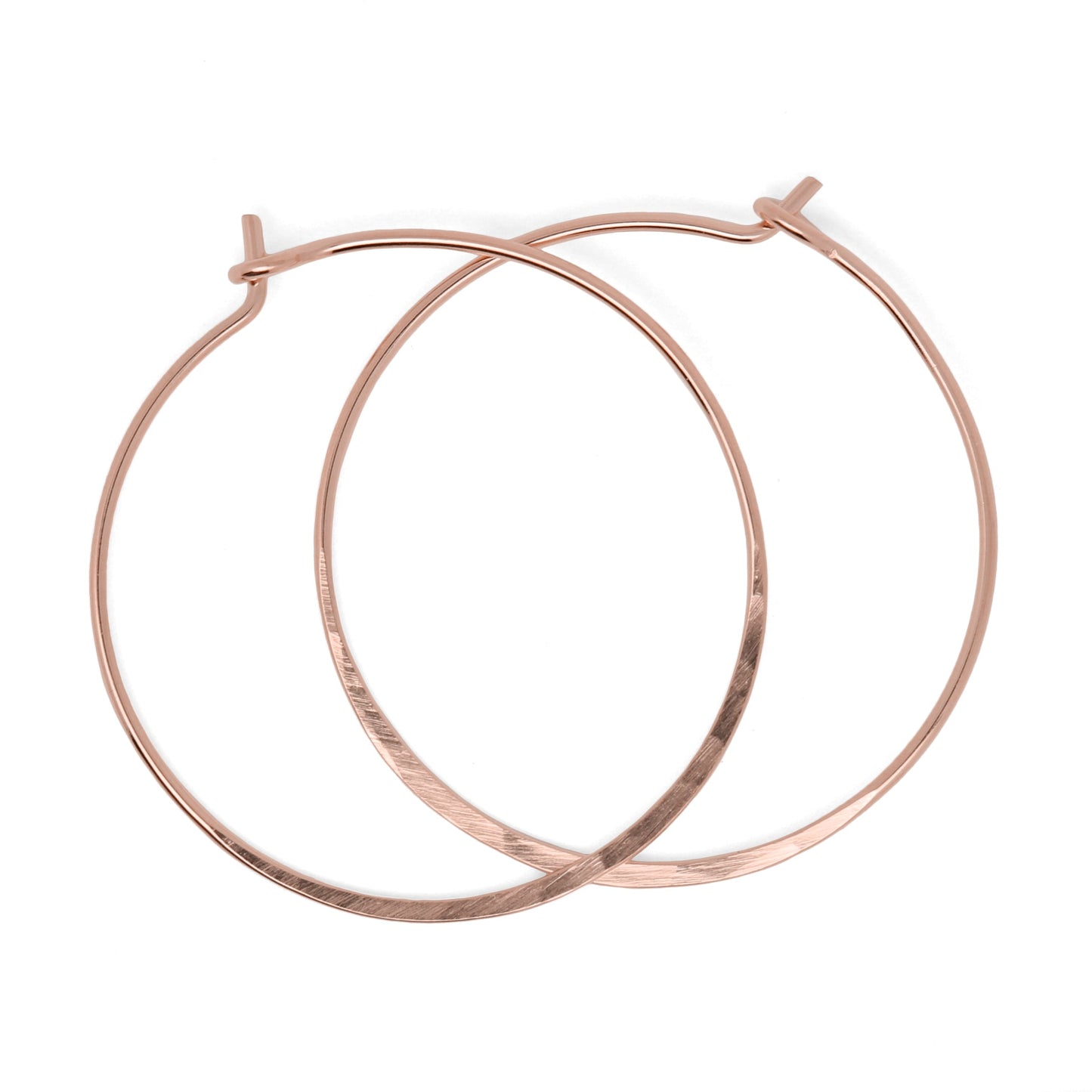 Ritu Hoops - Sterling Silver Everyday Hoops | Rose Gold