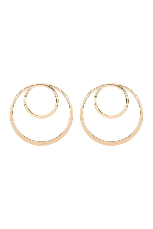 Jasmine Double Hoop Earrings Feminine Design