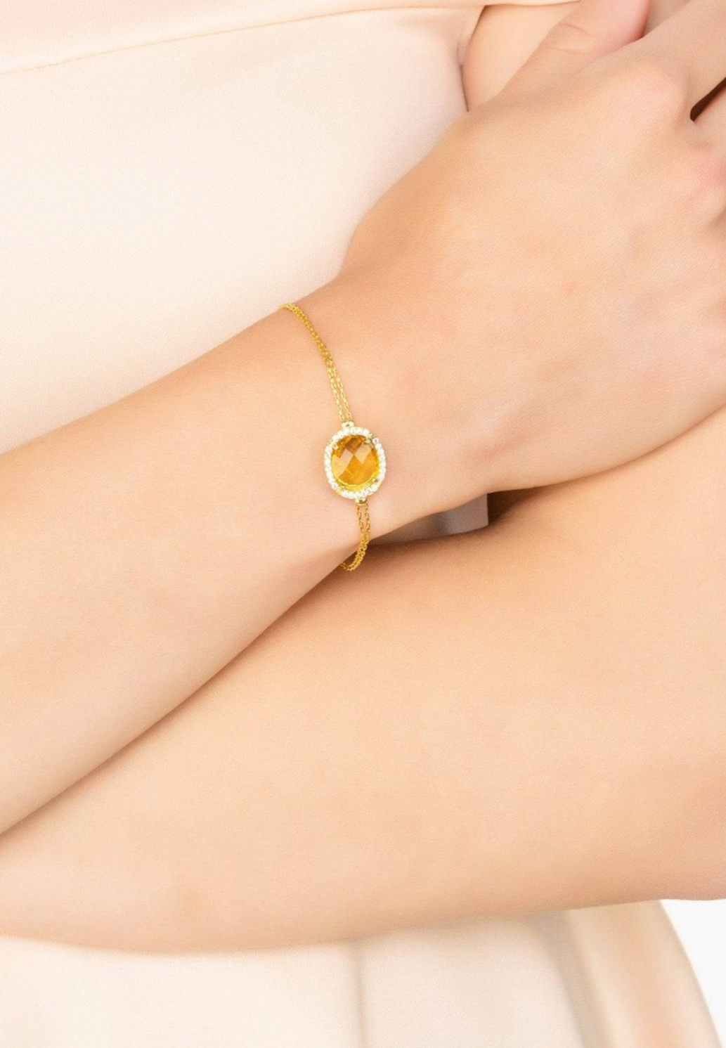 Amber Gemstone Bracelet