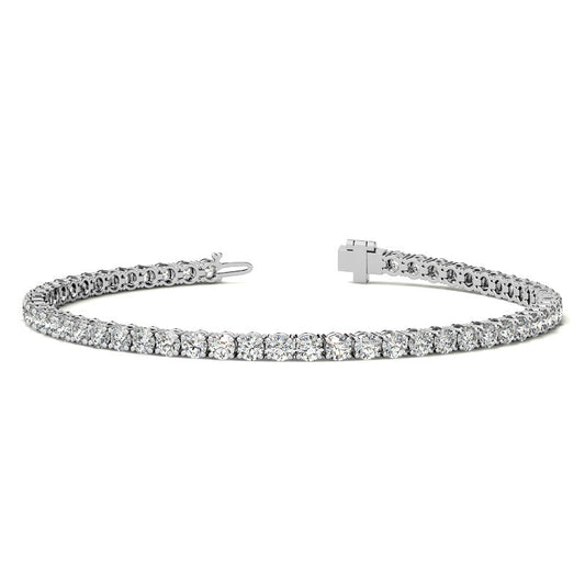 4.00 CTW AGI Certified Lab-Grown Diamond Tennis Bracelet