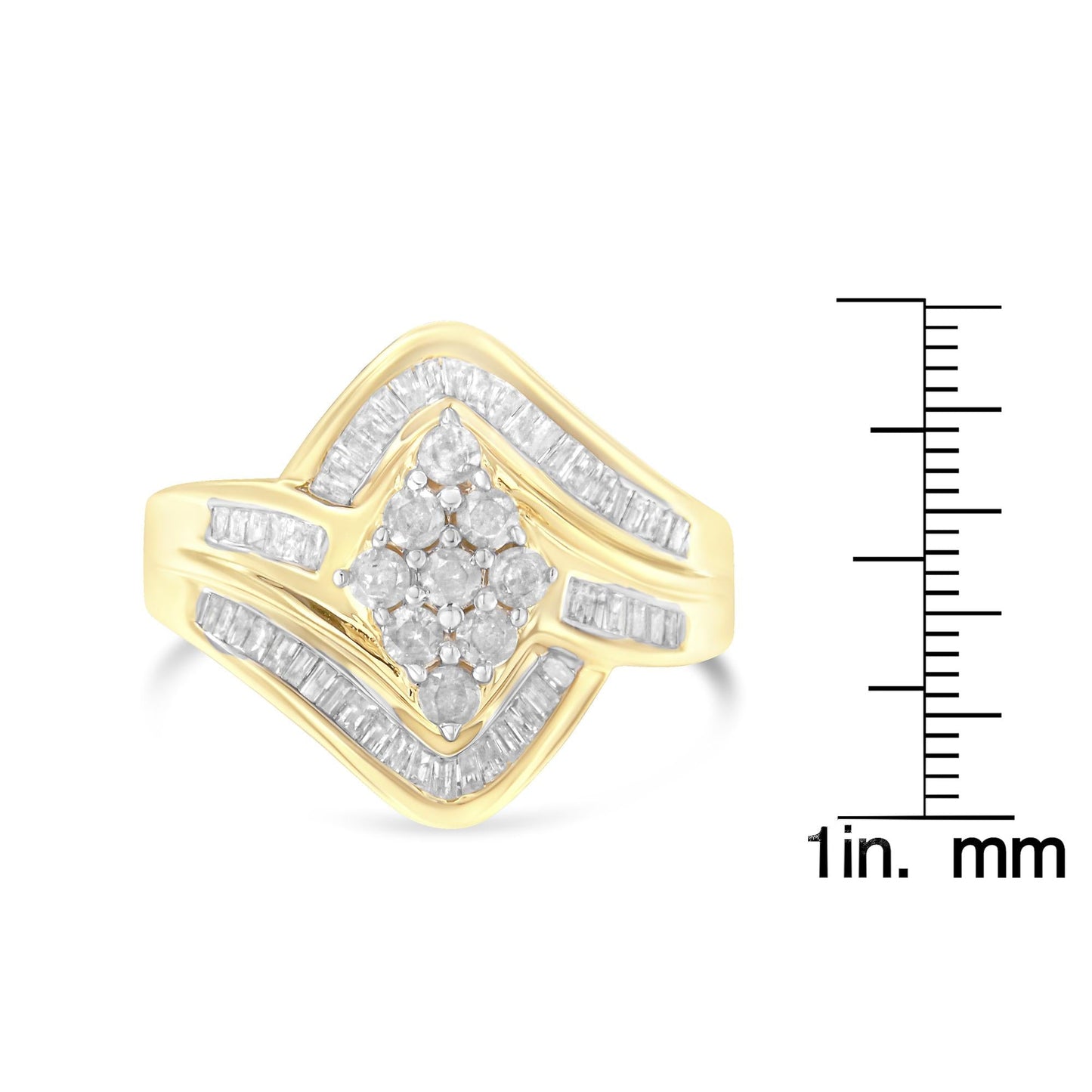 Princess Diamond Cluster Stacker Ring