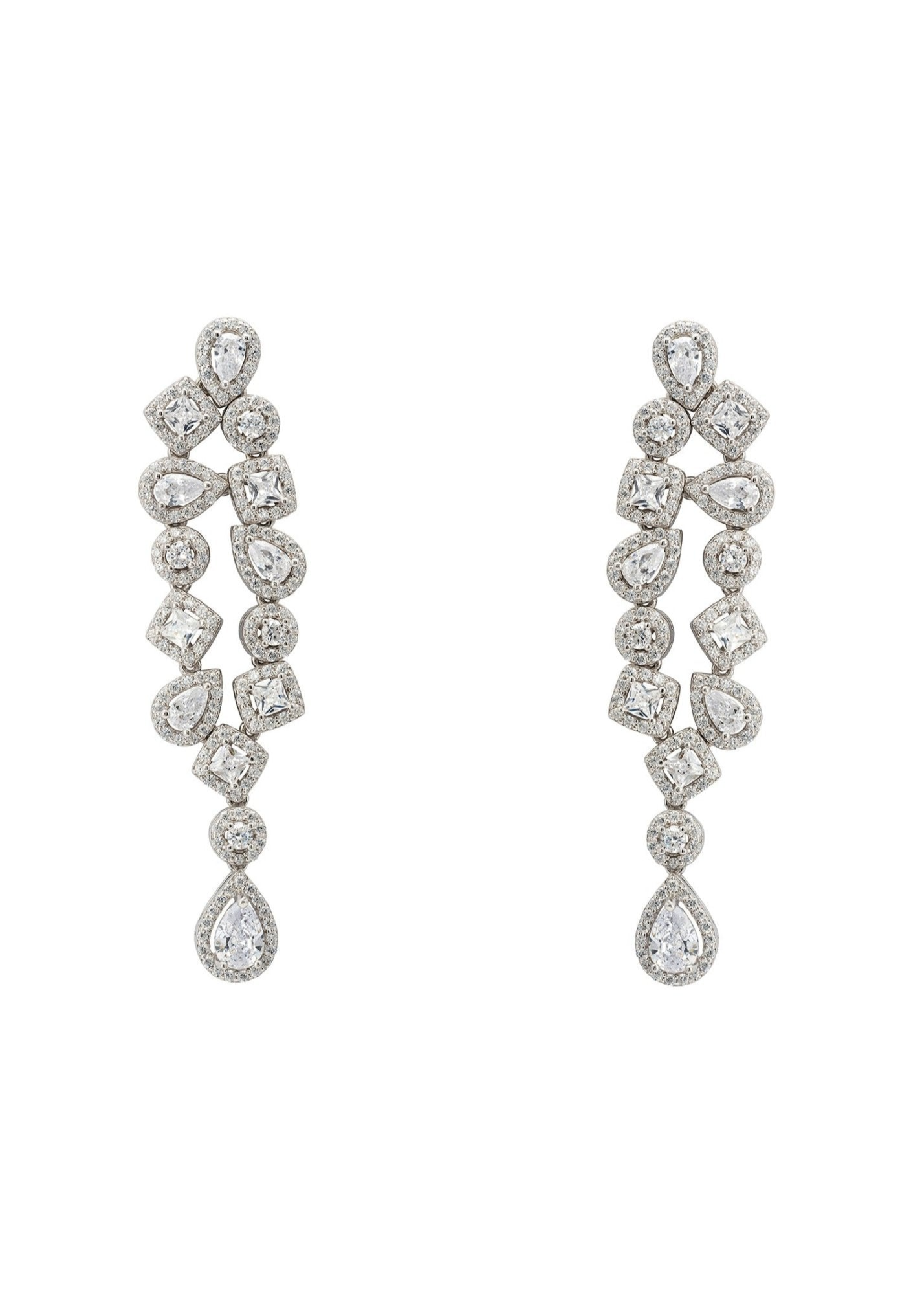 Natalia Chandelier Earrings Silver