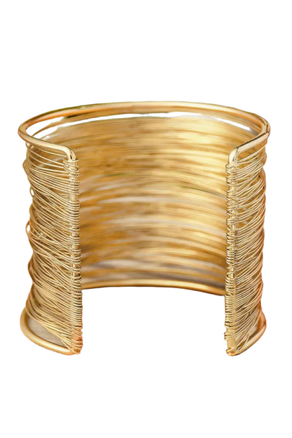 Gold Wire Bracelet Open-Wire Design