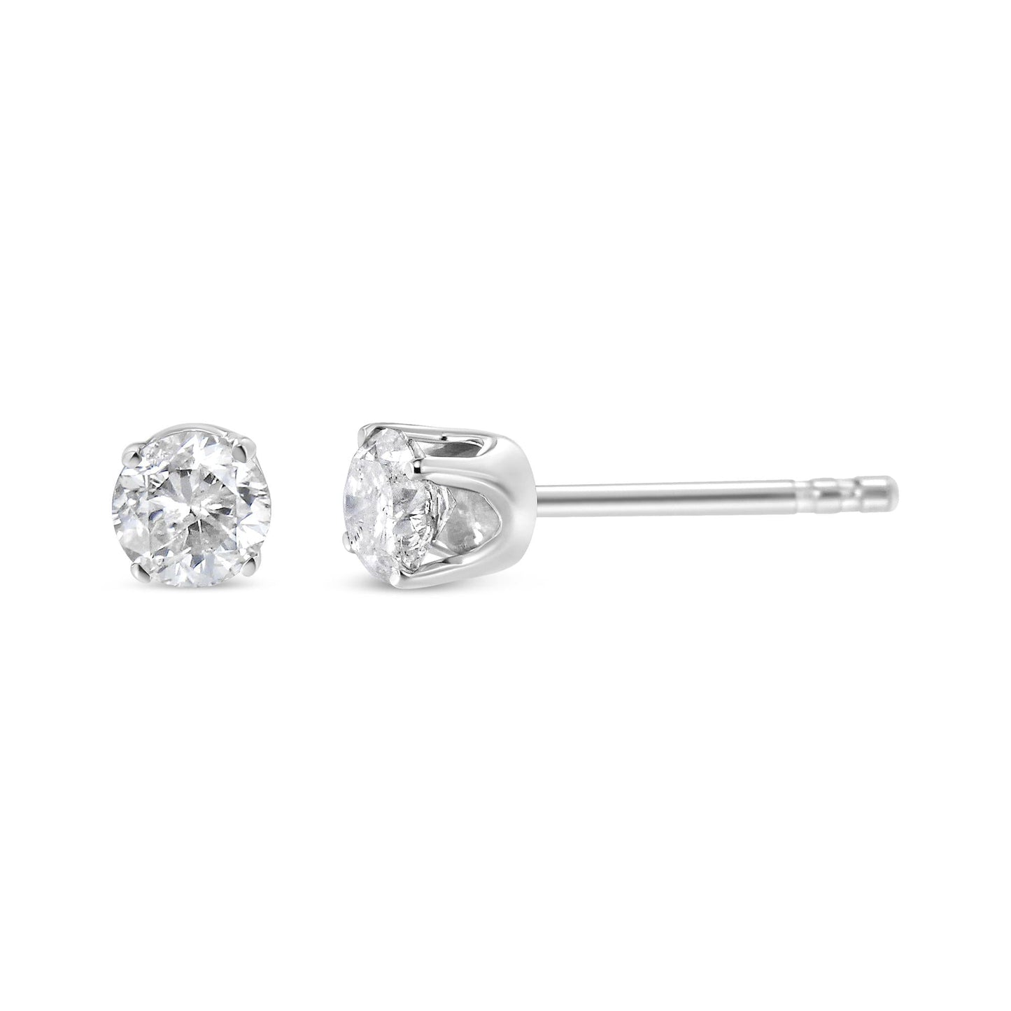 4-Prong Classic Solitaire Stud Earrings