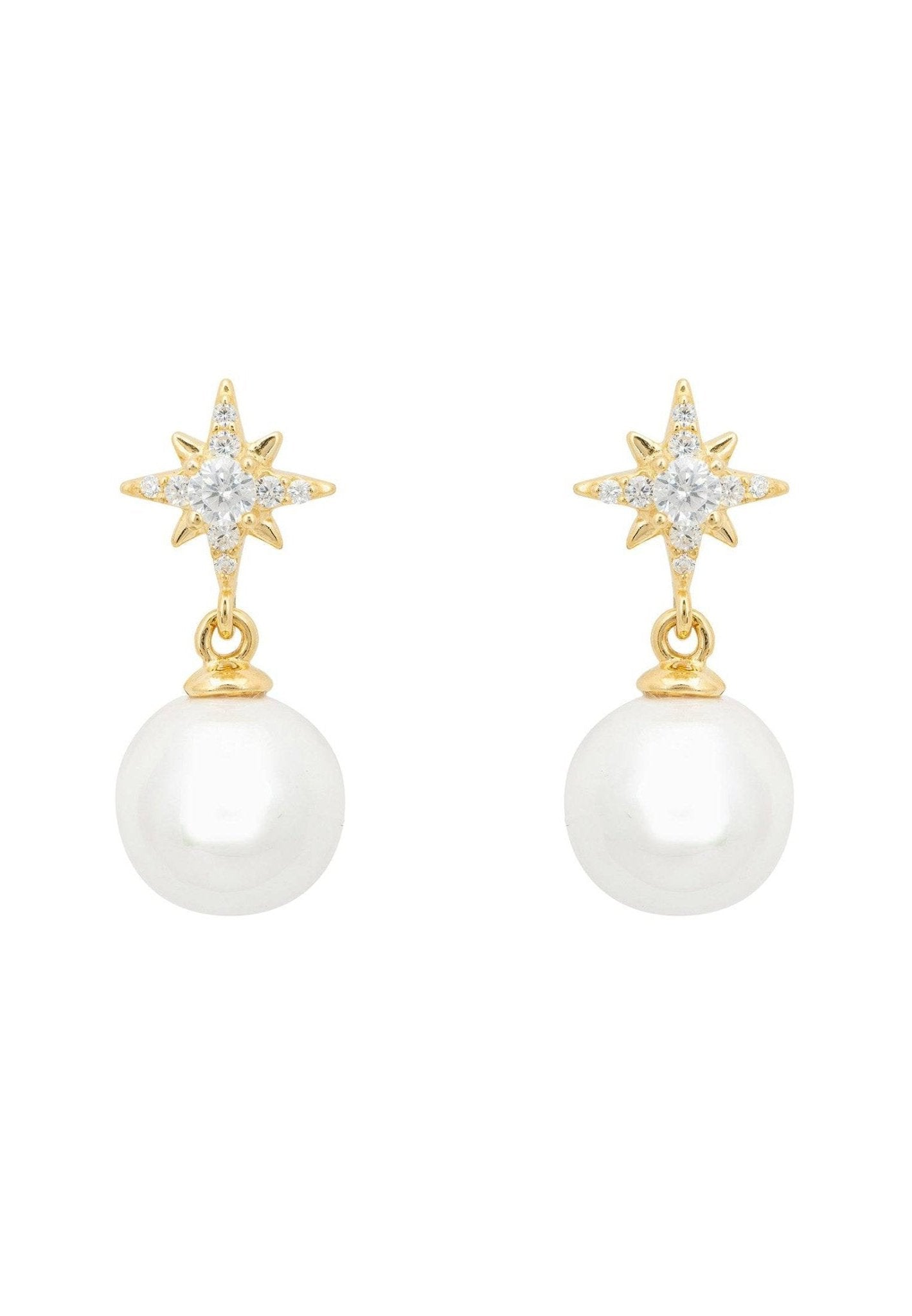 North Star Pearl Earrings