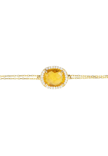 Amber Gemstone Bracelet