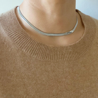 Simple Herringbone Necklace