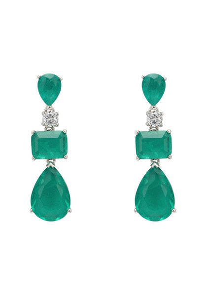 Colombian Emerald Pear Drop Earrings