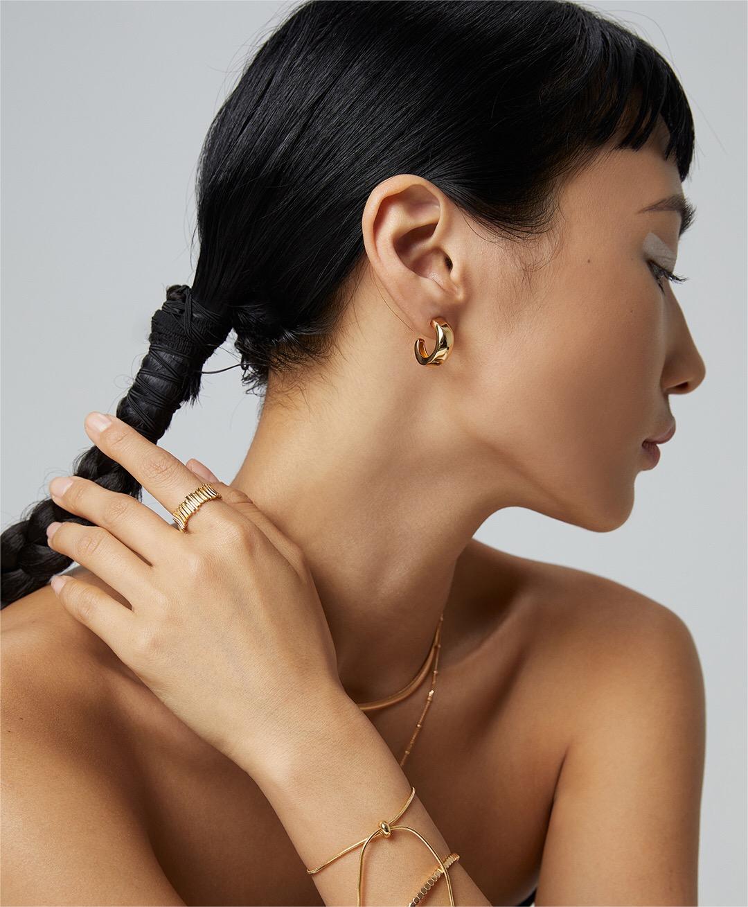 Bold Gold Vermeil Chunky Hoops for a Statement Look