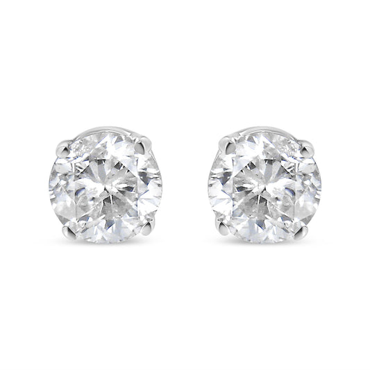 4-Prong Push Back Stud Earrings