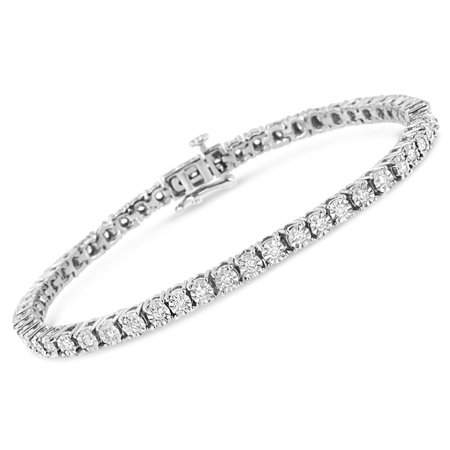 Illusion-Set Miracle Plate Tennis Bracelet