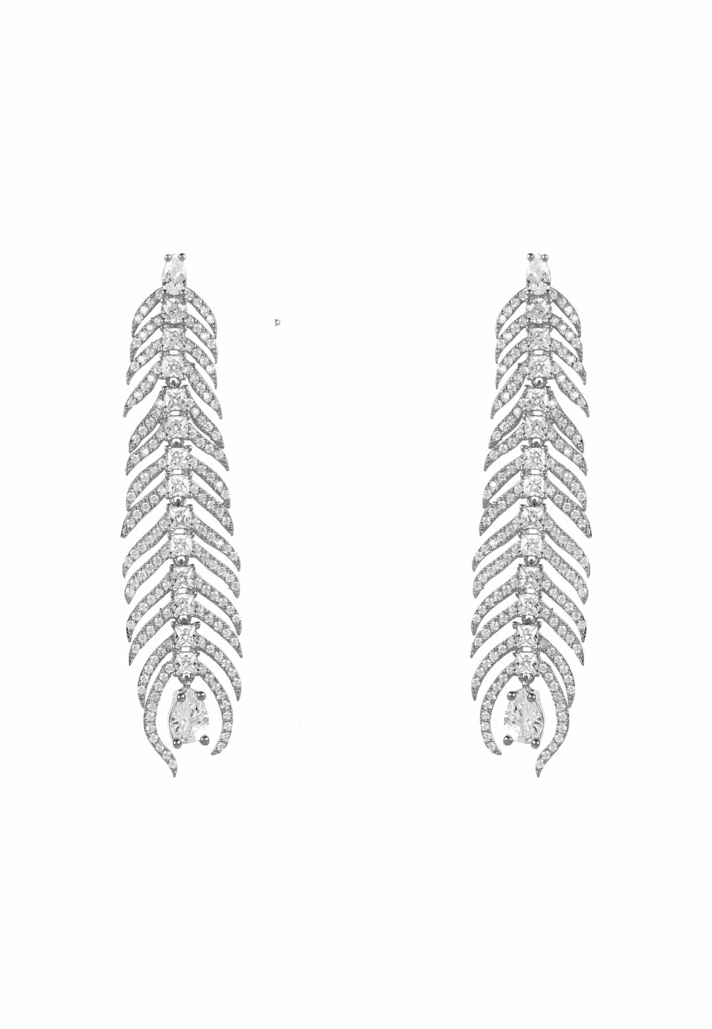 Peacock Feather Elongated Drops