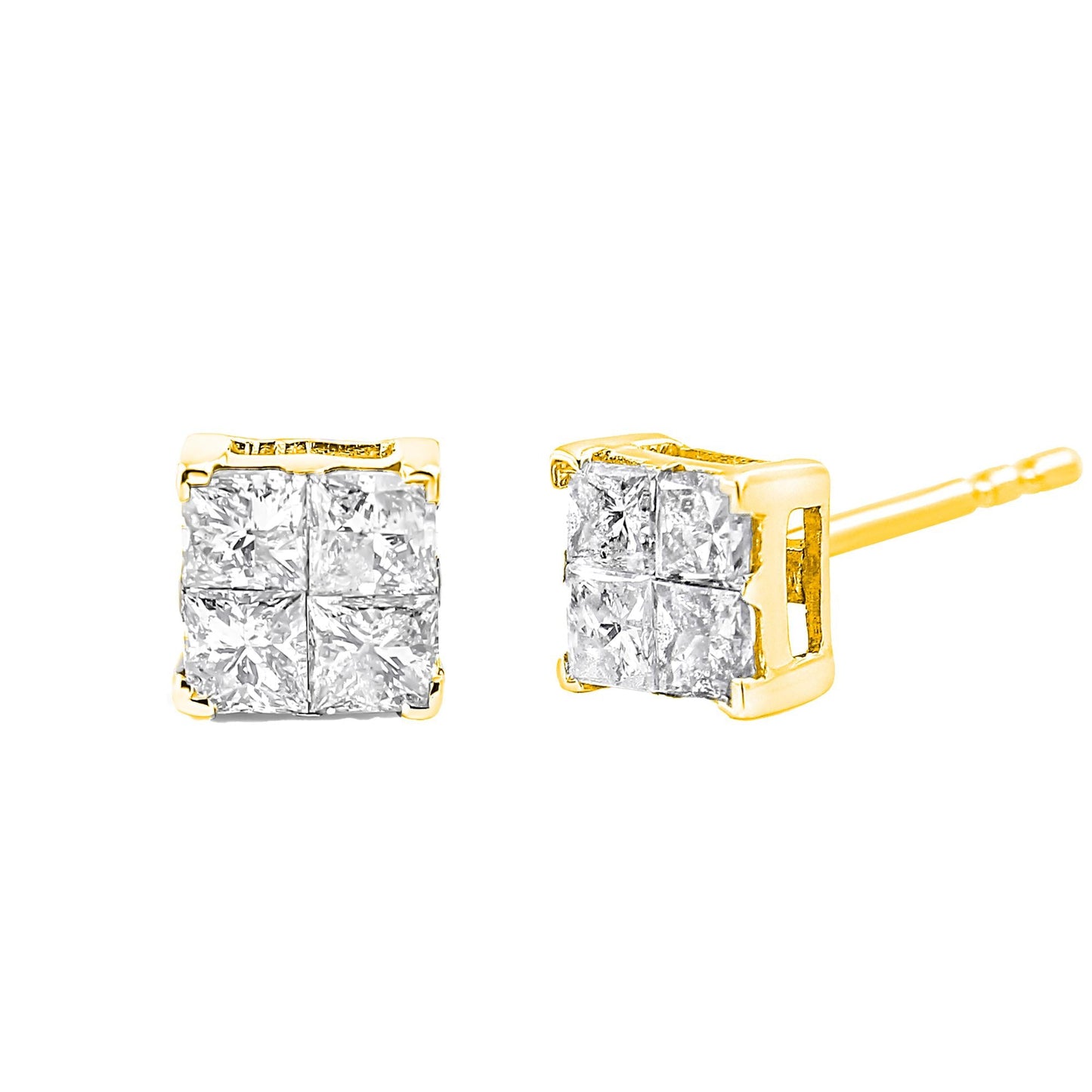 Princess-Cut 1 ct. Diamond Stud Earrings