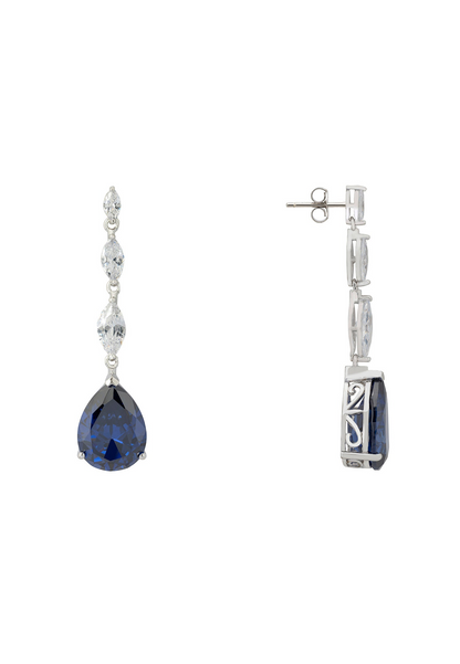 Tanzanite Teardrop Gemstone Earrings