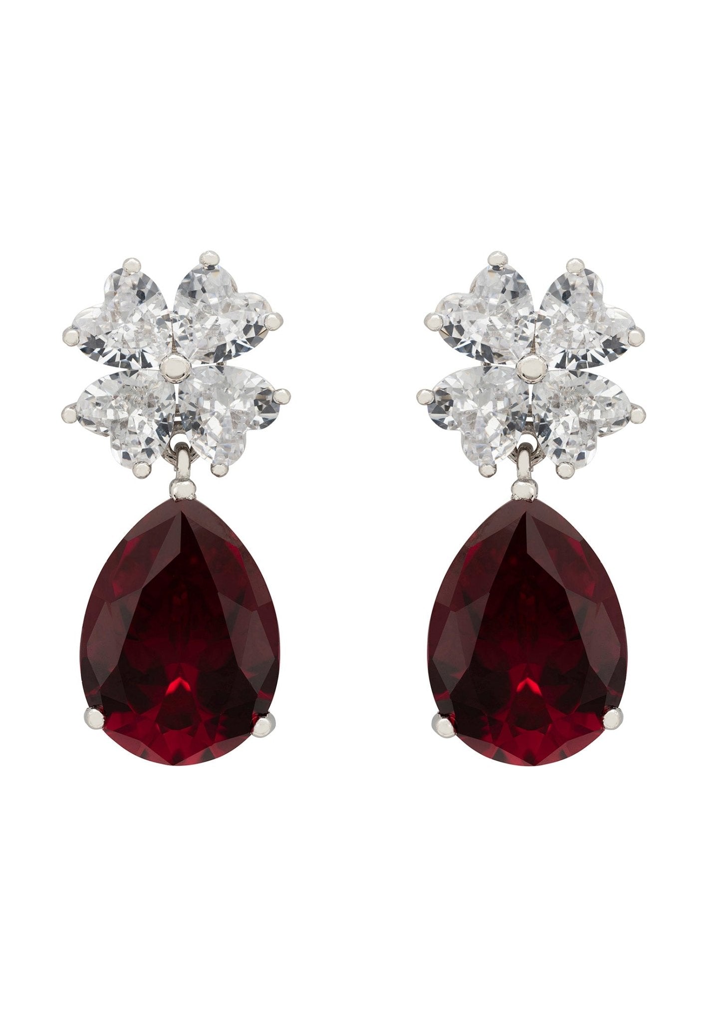 Ruby Teardrop Earrings