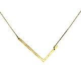 16 Inch Custom Initial Necklace Gold