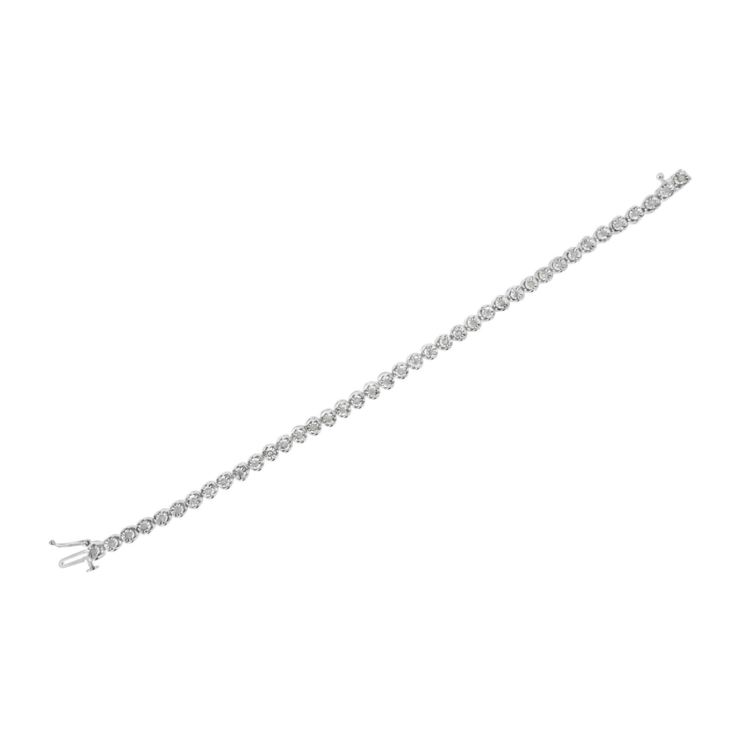 Miracle-Set Diamond Tennis Bracelet