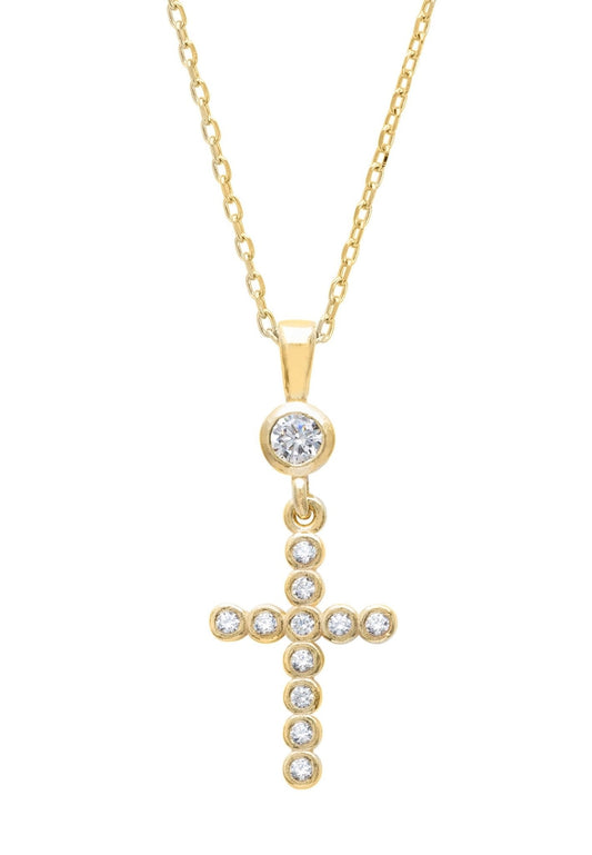 Sparkling Cross Pendant Necklace