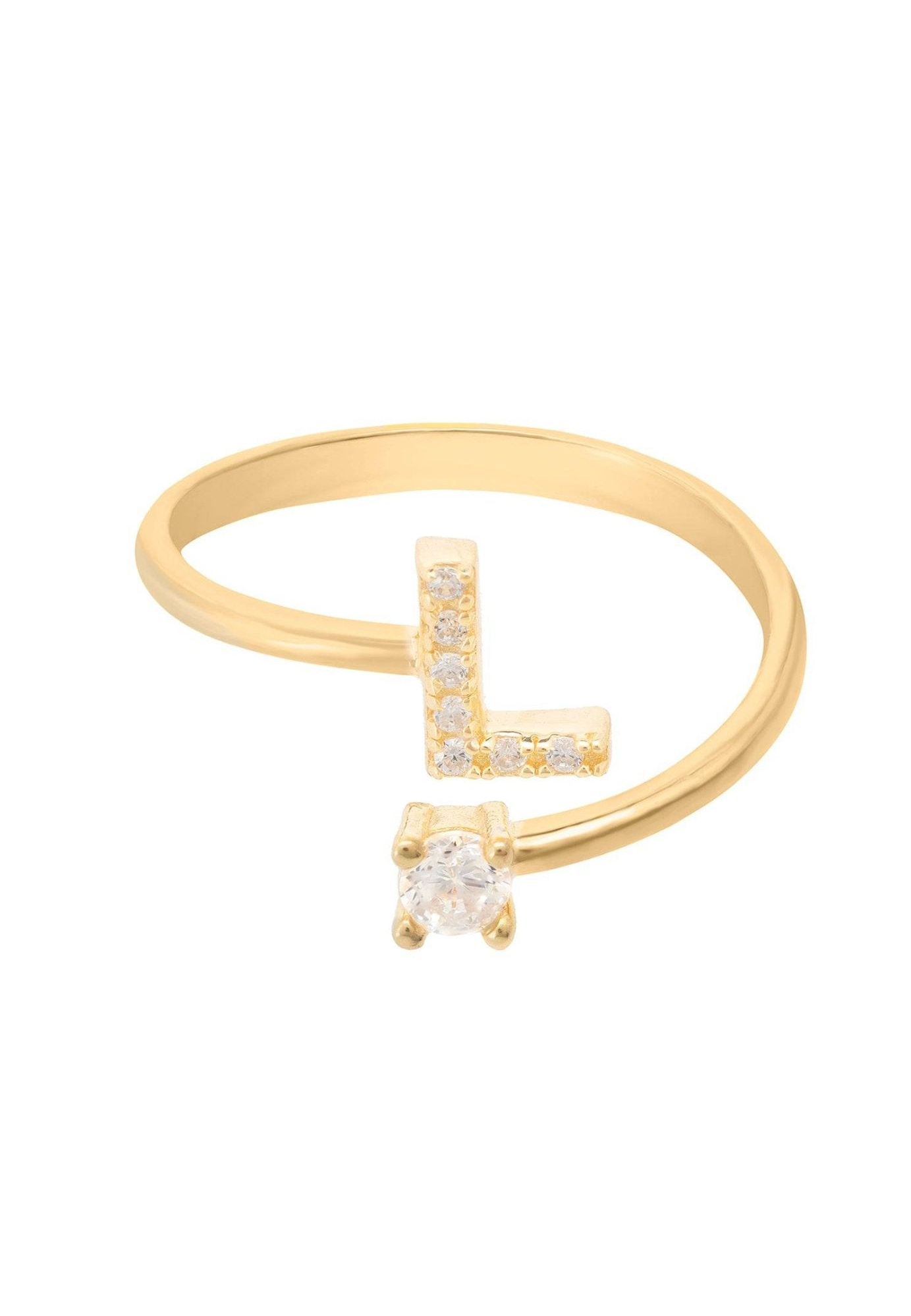 Initial Ring Gold L
