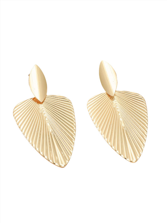 Golden Drop Earrings in Yellow Gold