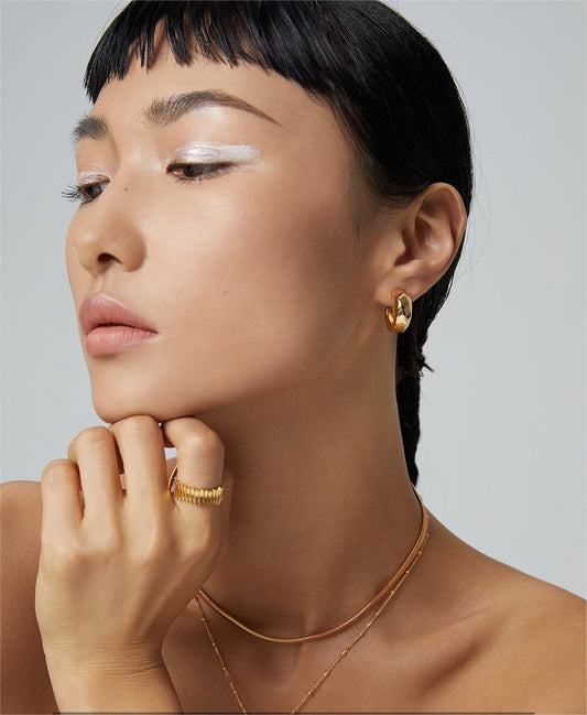 Bold Gold Vermeil Chunky Hoops for a Statement Look