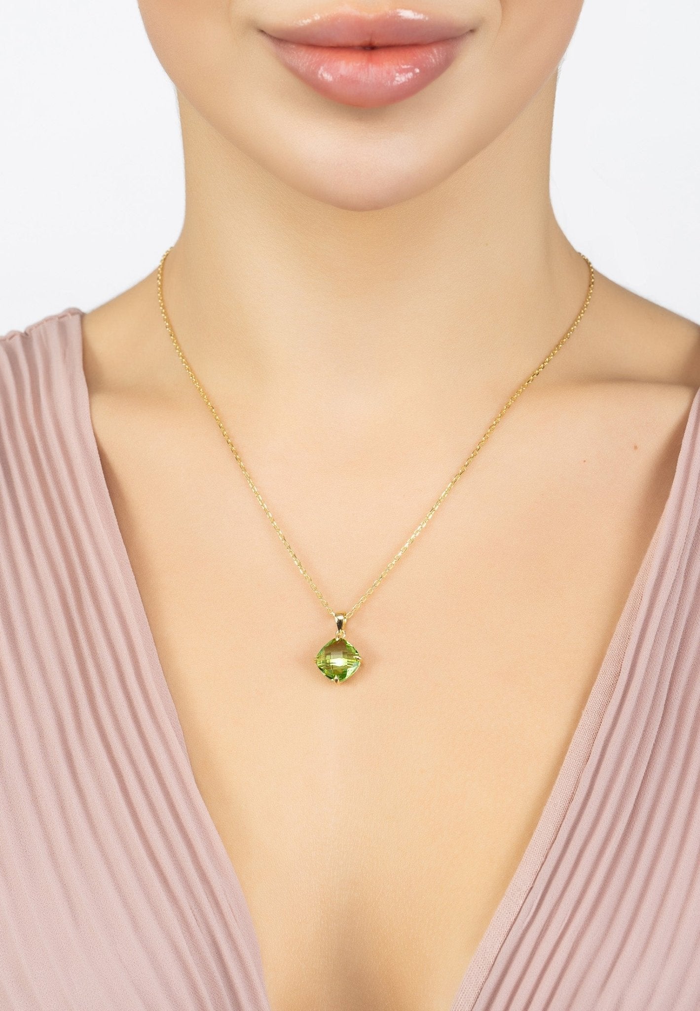 Empress Peridot Gemstone Necklace