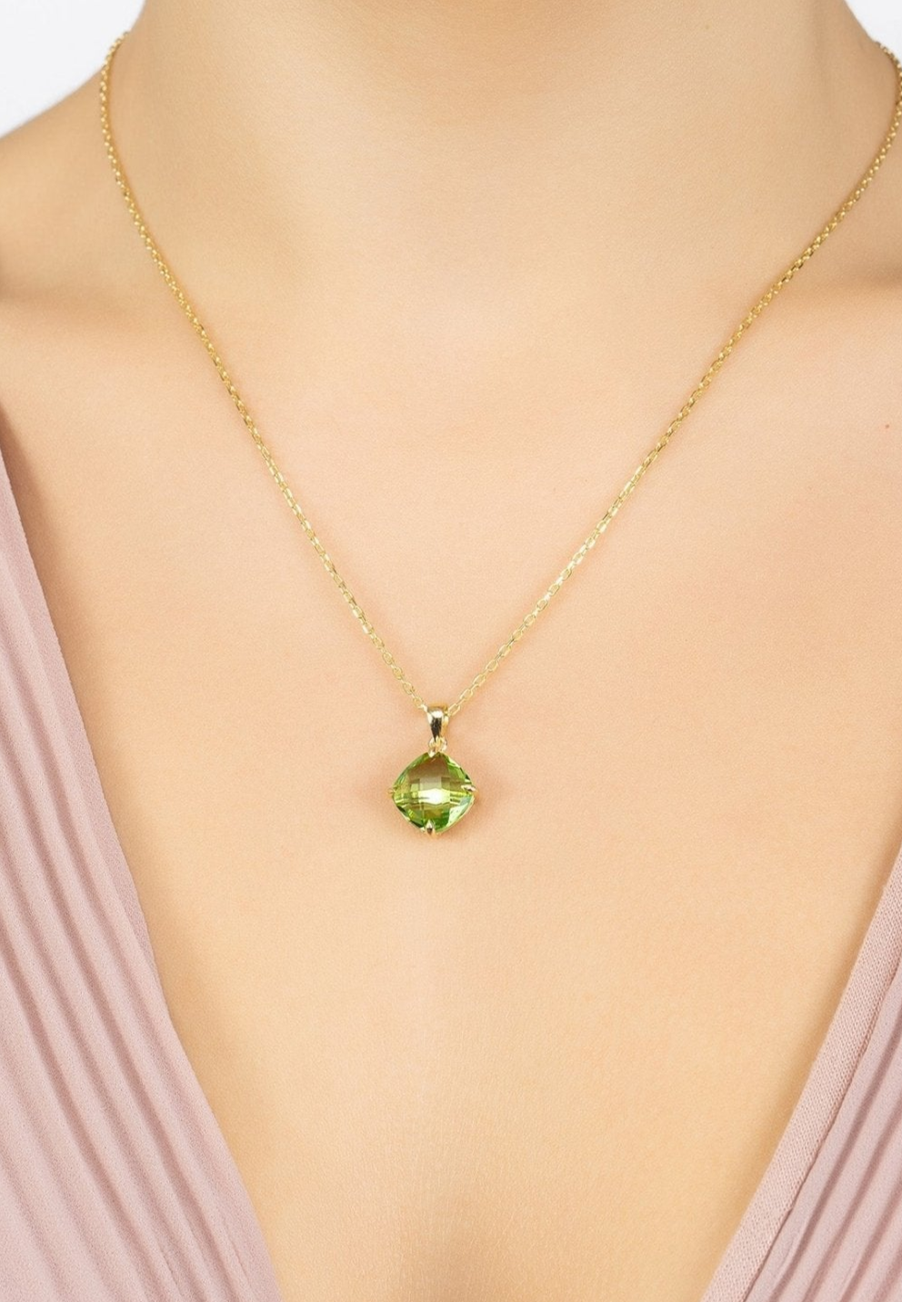 Empress Peridot Gemstone Necklace