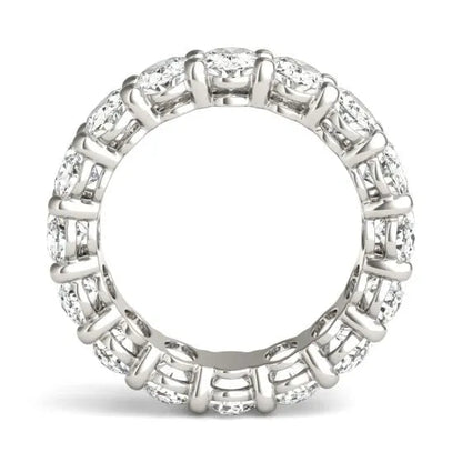 5 5/8 CTW Oval Lab Grown Diamond Couture Classic Eternity Ring