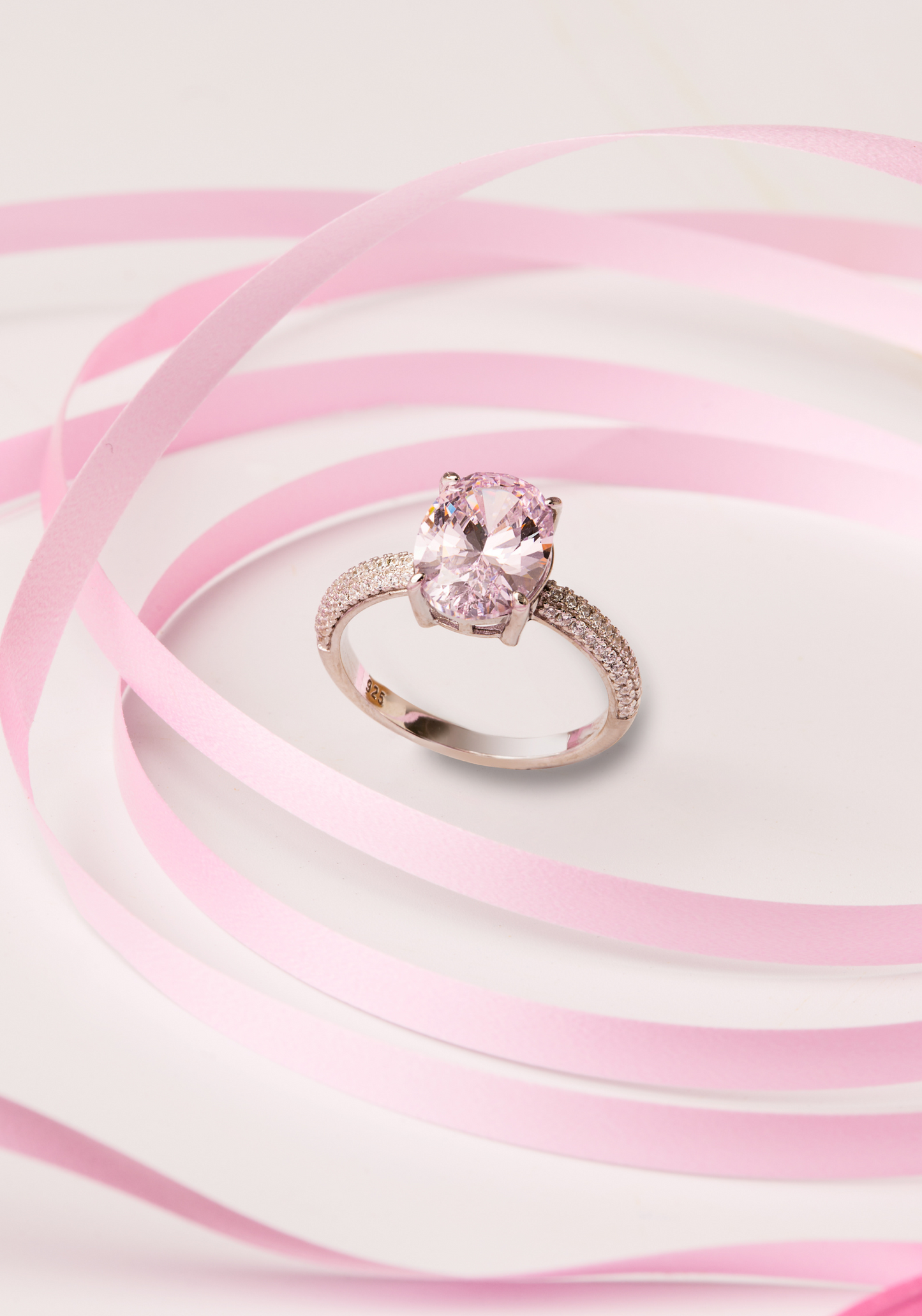 Oval Morganite Cocktail Ring