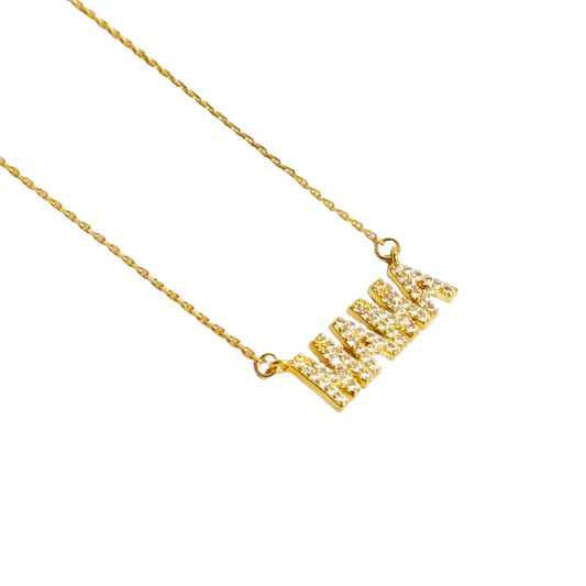 Shiny Mama Necklace - Gold Plated Women's Jewelry