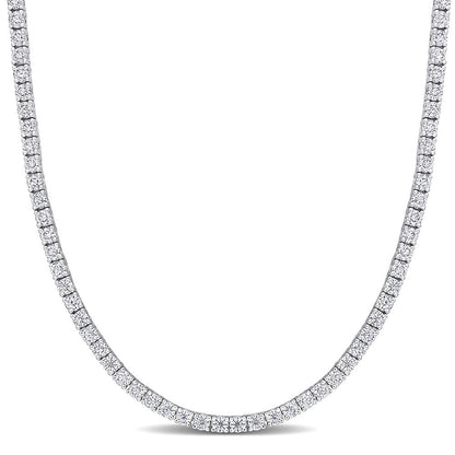 lab Diamond tennis necklace on a white background