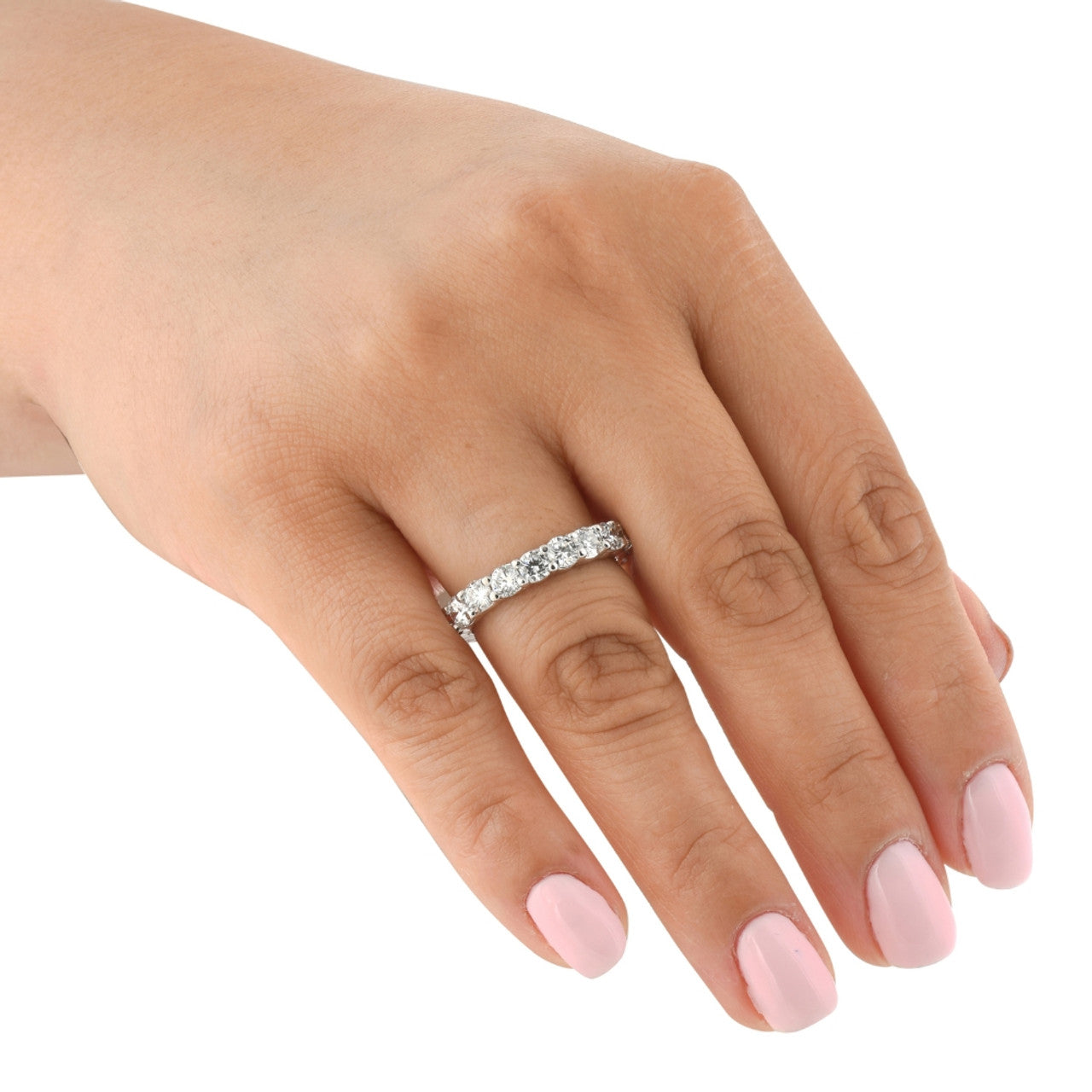 lab grown diamond ring eternity band ring