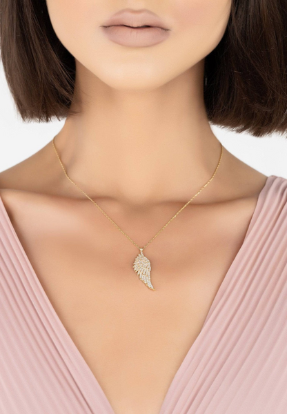 Angel Wing Charm Necklace