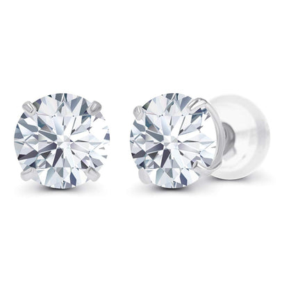 2.50 CTW American-Made Lab Grown Diamond Stud Earrings (14K White Gold)