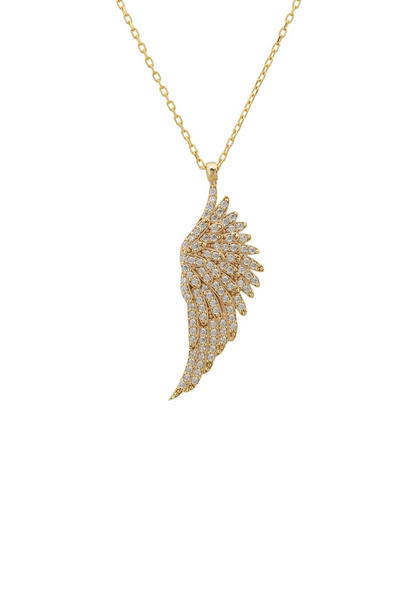 Angel Wing Charm Necklace